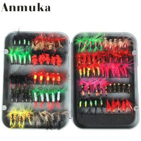 Fishing Gear 100 Fly Bait Set (Option: 81089style)