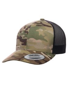 YP Classics® Retro Trucker Multicam® Snapback - MULTICAM - OS (Color: MULTICAM, size: OS)